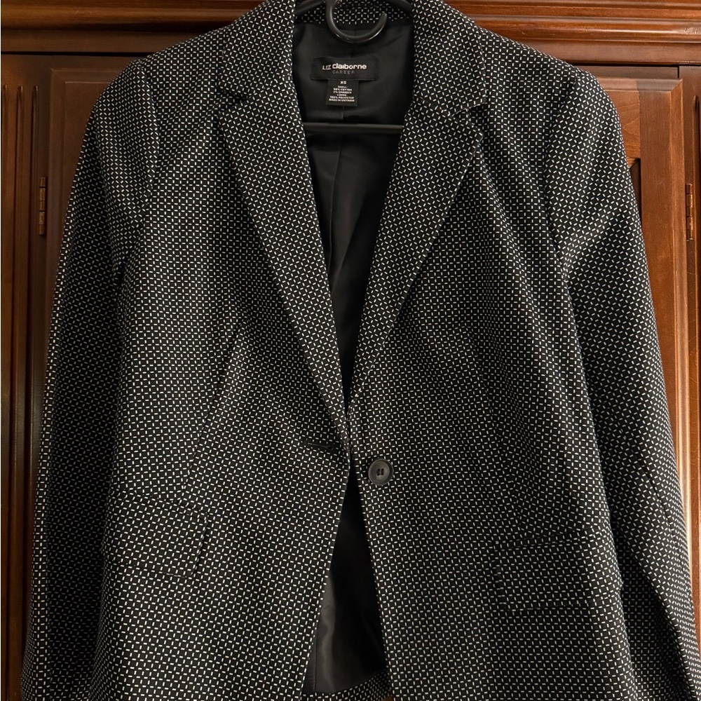 Liz Claiborne Black and White Women's Blazer